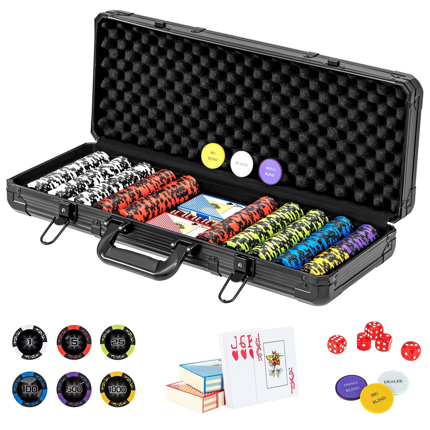 500 Chip Texas Holdem Set