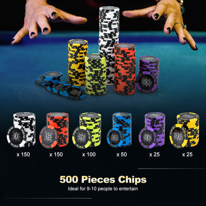 500 Chip Texas Holdem Set