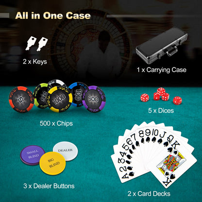 500 Chip Texas Holdem Set