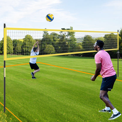 Portable Outdoor Volleyball Net Set Heavy-Duty Volleyball Net System