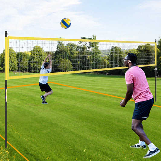 Portable Outdoor Volleyball Net Set Heavy-Duty Volleyball Net System