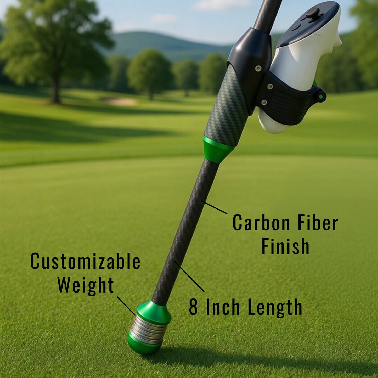 DriVR Elite Mini -  Adjustable VR Weighted Golf Club Handle Accessory