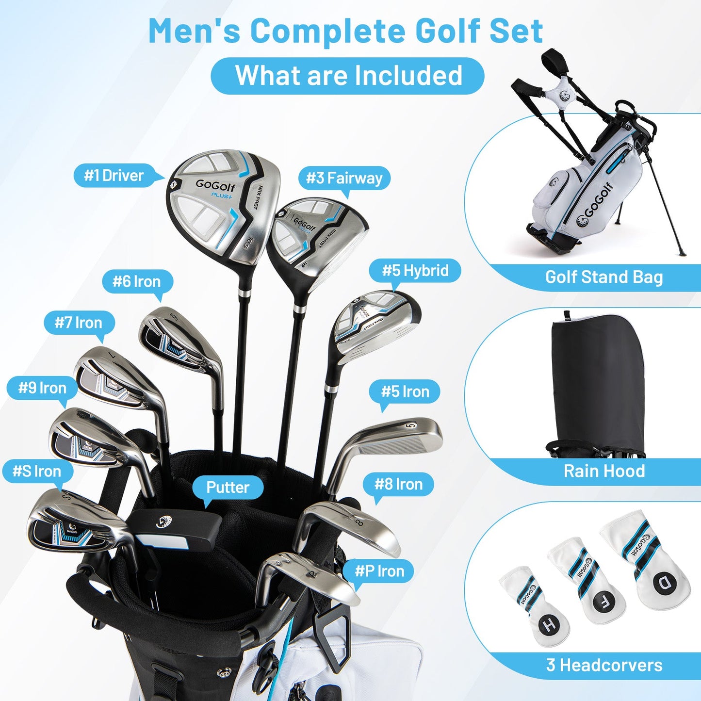 Men's Golf Club and Bag Set