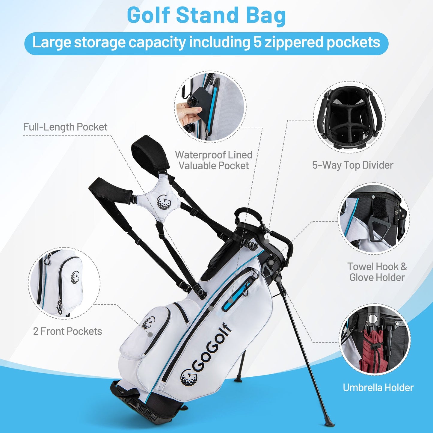 Men's Golf Club and Bag Set