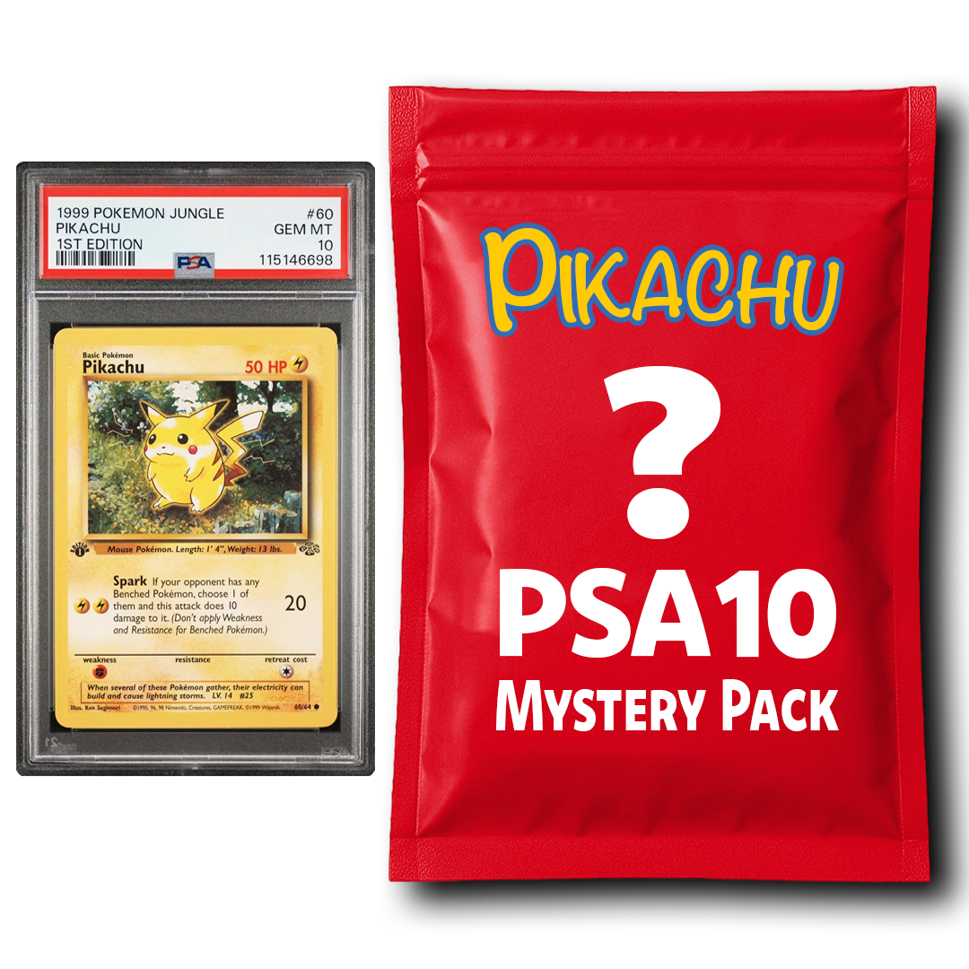 Pikachu PSA 10 Graded PKM Card Mystery Pack Trading Card Game