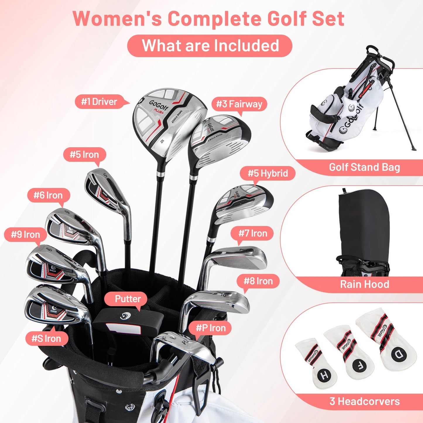 Women's Golf Club and Bag Set