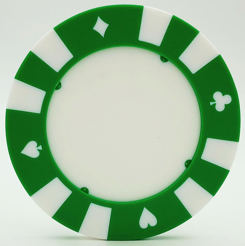 Blank Poker Chip Drink Coasters – Giant Casino-Style Chips