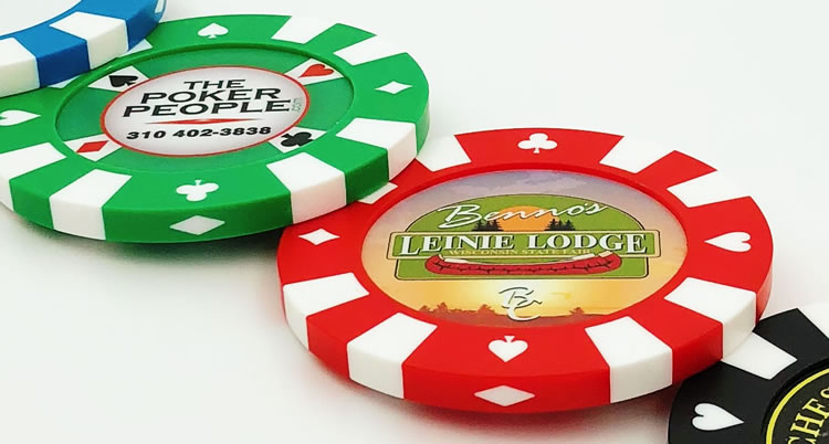 Blank Poker Chip Drink Coasters – Giant Casino-Style Chips