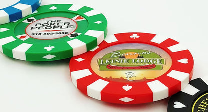 Blank Poker Chip Drink Coasters – Giant Casino-Style Chips