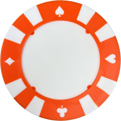 Blank Poker Chip Drink Coasters – Giant Casino-Style Chips
